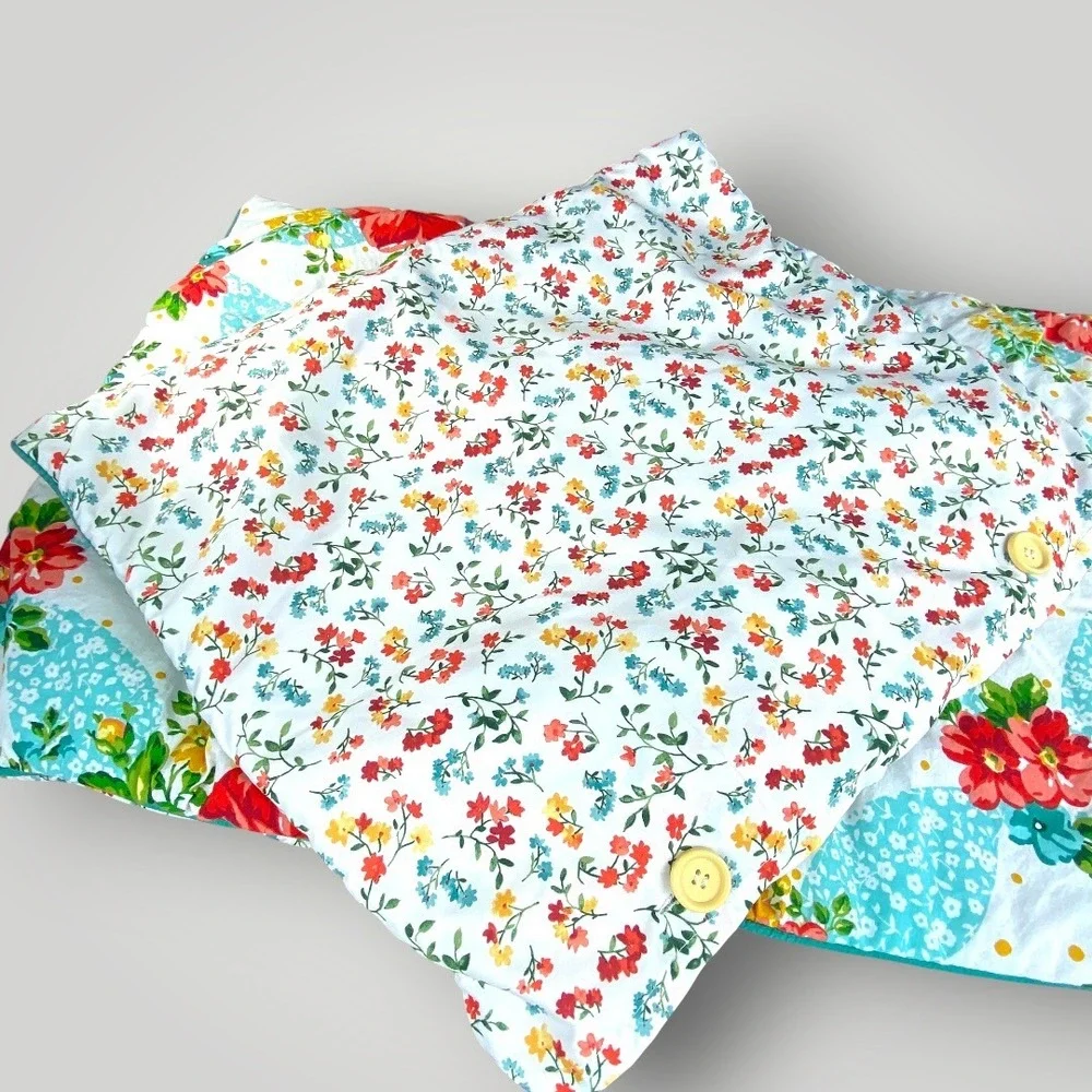 Pioneer Woman King Pillow Shams Floral Cottage Farmhouse Set 2 Boho‎ Decor